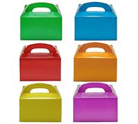 Aisamco 30pcs carton carré couleur unie (6 couleurs) - 15,8 x 9,2 x 8,5 CM - cadeaux de mariage et de fête petite boîte bricolage favoris, savon et bonbons faits à la main