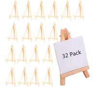 Aisamco 32 Mini Chevalets Bois 8x15cm | Support table, Art enfant, Photo carte visite, Bricolage DIY, Numéro table mariage, Ornement, Naturel