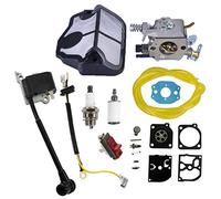 AISEN Bobine d'allumage carburateur bougie d'allumage filtre à air kit membrane kit de réparation pour Husqvarna 136 137 141 142 36 41 142E