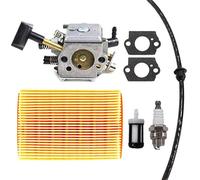 AISEN Carburateur avec filtre à air, bougie d'allumage pour Stihl BR320 SR320 BR400 BR420 Remplace 4203 120 0601, 4203 141 0301.