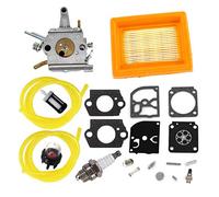 AISEN Carburateur avec Filtre à air Kit de réparation Membrane Bougie d'allumage pour Stihl SP400 SP450 FS400 FS450 FS480 ZAMA C1Q-S34H Débroussailleuse remplace 4128 120 0651, 4134 141 0300