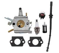 AISEN Carburateur avec tuyau à essence pour Stihl FS400 FS450 FS480 SP400 SP450 - Pour débroussailleuse - Remplace Stihl 4128 120 0651 Zama C1Q-S34H
