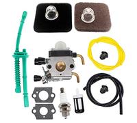 AISEN Carburateur et Filtre à air bougie d'allumage pour Stihl FS38 FS45 FS46 FS55 FS74 FS75 FS80 KM85 FS85 HL45 HL75 HS70 HS74 HS75 HS80 HS85 Taille-haie Zama C1Q-S66 41401200619