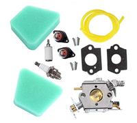 AISEN Carburateur Kit filtres à air Bougie d'allumage Pompe d'Amorçage pour Partner 350 351 370 371 390 391 420 Mcculloch 335 338 435 Tronçonneuse Rep 530071821