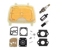 AISEN Filtre à Air et Kit de Réparation Membranes de carburateur avec Bougie d'allumage pour Tronçonneuse Stihl MS171 MS171C MS181 MS181C MS211 MS211C Pièces de rechange 11391201602