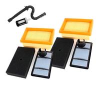AISEN Lot de 2 filtres à air avec tuyau à essence pour tronçonneuse Stihl TS400 TS 400 Remplace 4223 141 0300