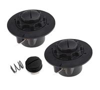 AISEN Lot de 2 têtes de tondeuse avec capuchon et ressort pour coupe-fil Stihl FS38 FS40 FS45 FS46 FS50 FSE60 FSE71 FSE81 Viking TE600 TE700 TE1000 # AUTOCUT C6-2, C5-2