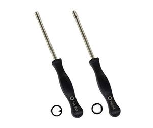AISEN Lot de 2 tournevis de carburateur (Spline + Pac-Man) compatibles avec Husqvarna 125 135 136 137 141 142 235 235e 236 236e 240 240e 435 435e 440e McCulloch Partner Poulan Tronçonneuses