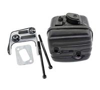 AISEN Pot d'échappement L pour Husqvarna 345 346 350 351 353 Silencieux avec joint en tôle et vis de remplacement 503 86 28-03
