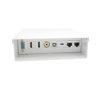 AISENS - A127-0720 - Boîte de jonction audiovisuelle VG JACK3.5+2xHDMI+1xUSB-B+1xUSB-C+2xRJ45 Cat.6A STP, Blanc