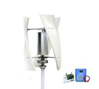 AISINILALAO Générateur d'éolienne de 2000 W, kit d'énergie éolienne à axe Vertical 12V 24V 48V 220V avec contrôleur MPPT, éolienne étanche IP67 pour Utilisation extérieure à Domicile,24v