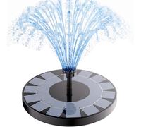 AISITIN 2.5W Fontaine Solaire Extérieur Flottante, Pompe Bassin Solaire et 6 Buses, pour Bain d'oiseaux Aquarium Jardin Fontaine