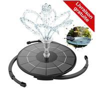 AISITIN 3.5 W Fontaine Solaire Extérieure Jardin - Kit Pompe Bassin avec Cordon 3m et 13 Buses, Supports pour Étangs