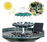 AISITIN Bain d’Oiseaux Solaire 3,5W - Fontaine DIY pour Jardin - Attire les Oiseaux Facilement - Sans électricité