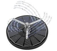 AISITIN Fontaine solaire 2,5 W avec buse rotative à 360° avec buse pivotante spécialement conçue et 4 fixations, fontaine solaire flottante pour la décoration de jardin, bassin, bain d'oiseaux, jeu