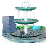 AISITIN Fontaine Solaire Exterieure de Jardin, Améliorée 2025 Pompe d'étang, Bain D'oiseaux, Jeux D'eau à Faire Soi-même