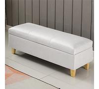 AISNXOQI Banc d'assise en Cuir PU Vintage, Banc d'extrémité, Banc d'entrée rectangulaire, Banc de Rangement de lit, avec Pieds en Bois Massif, pour Chambre à Coucher, entrée, Couloir, Salon