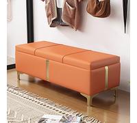 AISNXOQI Banc d'entrée rembourré, décor en Simili Cuir, Banc Vintage, avec Rangement et Couvercle à charnière de sécurité pour Salon, entrée ou Chambre à Coucher, décoration intérieure
