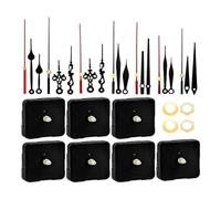 Aisuoka 1 Ensemble de 7 Mécanismes D'Horloge Murale Kit de Mécanisme de Mouvement D'Horloge à de 12 mm Adapté au Remplacement de Pièces de Réparation D'Horloge Bricolage