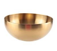 Aisuoka à Salade en Acier Inoxydable de Grande Capacité, Soupe CoréEnne, Nouilles de Riz, Bol de Ramen, RéCipient pour Aliments de Cuisine, Or, 20X9CM