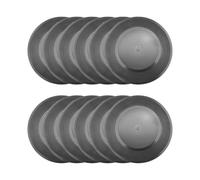 Aisuoka Disques Vinyles Vierges 7 Pouces CD pour DéCor de Chambre CD DéCoration Murale Disques Vinyles DéCor Noir Faux Disques DéCor (12 PièCes)