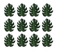 Aisuoka Feuilles de Palmier Tropicales Artificielles Décoration de Fête dans la Jungle Animal Été Mariage Hawaïen Décoration de Table pour S Installation Facile