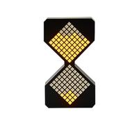 Aisuoka Lumière de Sablier Numérique 1-30 Minutes Affichage du Temps Ajustable Minuteur à Gravité Cube à Flux Dynamique LED Lumière Nocturne pour B