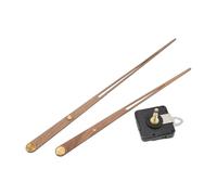 Aisuoka MéCanisme de Mouvement D'Horloge à Couple éLevé Grande Horloge à Quartz Murale Longues Mains Noyer Bois Bricolage PièCes de RéParation Remplacement 31Mm