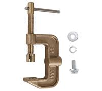 Aisuoka Pince de Masse de Soudage, Pince de Masse en Laiton de Type G Courant 500 A, Largeur de Mâchoire de 43 Mm pour Soudeurs Tig Mig