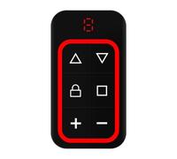 Aisuoka Télécommande de Porte de Garage Multifréquence 8 Canaux 270-868 MHz Copie Télécommande Identification Automatique de la Fréquence Rouge