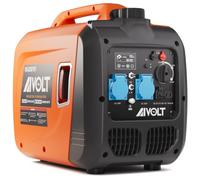 AIVOLT Groupe Électrogène Silencieux d'essence 3200W | Générateur d'onduleur avec 2 Prises AC 230V, DC 12V, 2 USB Type-A, Réservoir de 3,5L pour Camping, Extérieur, Caravane