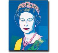 AIVYNA Andy Warhol Posters Reine Elizabeth Ii Graffiti Toile tableau Murale Art Andy Warhol Imprime Pop Peinture Mode Tableaux Pour La Decoration IntéRieure Sans Cadre 60×80cm