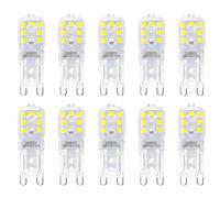 Aiwerttes Ampoules LED G9 3w 6000K Equivalent Blanc Froid 30w Remplacement pour Capsule Halogène 220-240V, Paquet de 10 [Classe Énergétique G]