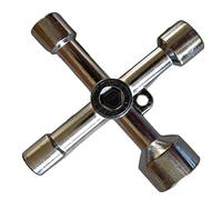 AIWXEEU Clé Triangle Multifonction 4 Voies arrée Universelle, Clés Triangle Universelle, pour Radiateurs Gaz Électrique, Boîtes de Compteur, Robinet, Serrure
