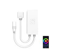 aixi-SHS Contrôleur pour bande RGB Wi-Fi Tuya 4 broches Smart Home DC12-24V, télécommande via APP, variateur LED, compatible avec Alexa