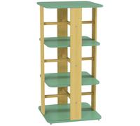 AIYAPLAY Bibliothèque enfant avec roulettes, rangement livre enfant 3 niveaux pour salle de jeux, chambre d'enfant, vert