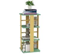 Bibliothèque enfant AIYAPLAY rotative avec roulettes, rangement livre enfant 3 niveaux pour salle de jeux, chambre d'enfant, vert