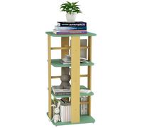 Bibliothèque enfant AIYAPLAY rotative avec roulettes, rangement livre enfant 3 niveaux pour salle de jeux, chambre d'enfant, vert