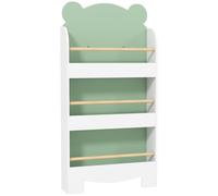 AIYAPLAY Bibliothèque pour enfant, rangement livre enfant 3 niveaux pour salle de jeux, chambre d'enfant, vert