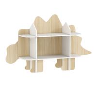 AIYAPLAY Bibliothèque pour enfant rangement livres, étagères pour 3 à 8 ans en bois, MDF blanc, vert Aosom France