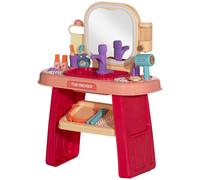 AIYAPLAY Coiffeuse pour enfants 23 PCS, table de maquillage avec miroir, lumière LED et musique, pour enfants de 3 à 6 ans, rose