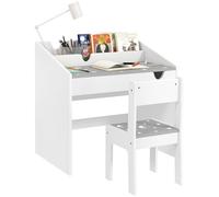 AIYAPLAY Ensemble bureau et chaise pour enfant 3 à 6 ans, bureau enfant garcon fille avec chaise, tiroir coulissant, table enfant avec chaise pour chambre à coucher, salle de jeux, crèche, gris