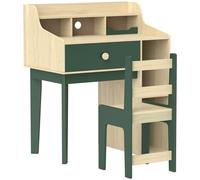 AIYAPLAY Ensemble bureau et en bois, MDF vert in vec garde-corps Aosom France