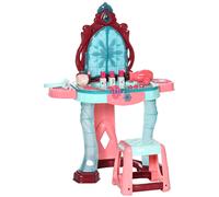 AIYAPLAY Ensemble Coiffeuse avec Tabouret pour Enfants de 3-6 Ans, Lumières, Musique et Accessoires Inclus