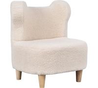AIYAPLAY Fauteuil enfants canapšŠ pour enfants avec dossier en forme ours, mini canapšŠ en polaire teddy, pour chambre, salle de jeux, cadeau pour gar?ons et filles, beige