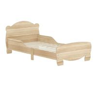 Lit enfant - AIYAPLAY - 70x140 cm - barrières de sécurité - thème d'ours - pour garçons, filles, âgés de 3 à 6 ans - bois naturel