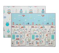AIYAPLAY Tapis de jeu pour bébé, motif animaux, mousse, rembourrage de 1,5 cm d'épaisseur, antidérapant