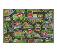 AIYAPLAY Tapis de jeu pour bébé, tapis de sol antidérapant, motif de route de la ville, 200 x 150 cm, multicolore