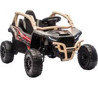 AIYAPLAY, voiture électrique pour enfants de 3 à 8 ans, 12V, avec licence KAWASAKI, double moteur, télécommande et musique, couleur jaune