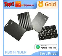 AIYATO mince portefeuille carte Tracker sans fil charge GPS étiquette intelligente Air tag fonctionne pour Apple trouver mon APP IOS clés valise sac localisateur C 1PCS